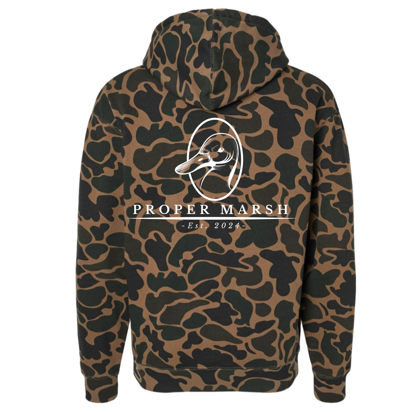 Proper Marsh Logo Duck Camo Hoodie