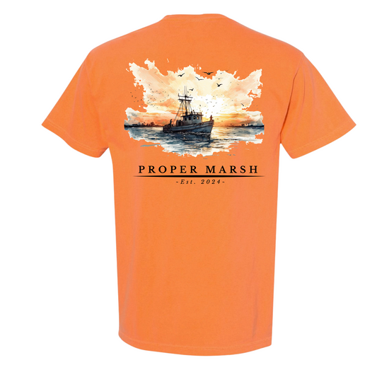 Fisherman Boat Tee