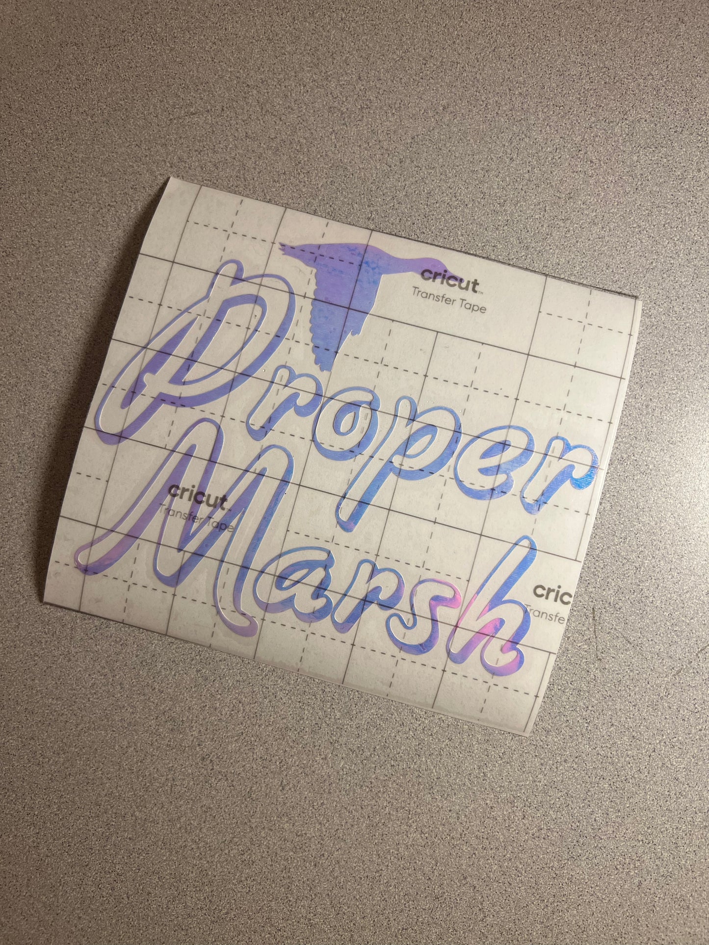 Proper Marsh Holographic Decal